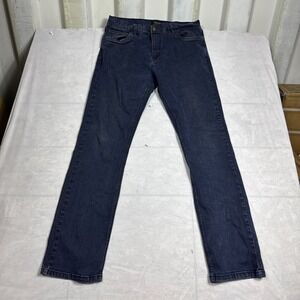 Urban Star Mens Straight Jeans Dark Blue Denim Estilo Stretch Relaxed Fit 36x34